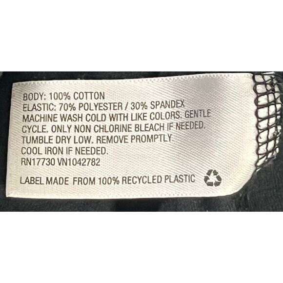 Universal Thread Black Scalloped Stretch Sleeveless Tank Top Reg Size Large - Picture 4 of 5